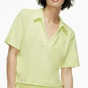 NWOT Aritzia Wilfred Free terry polo